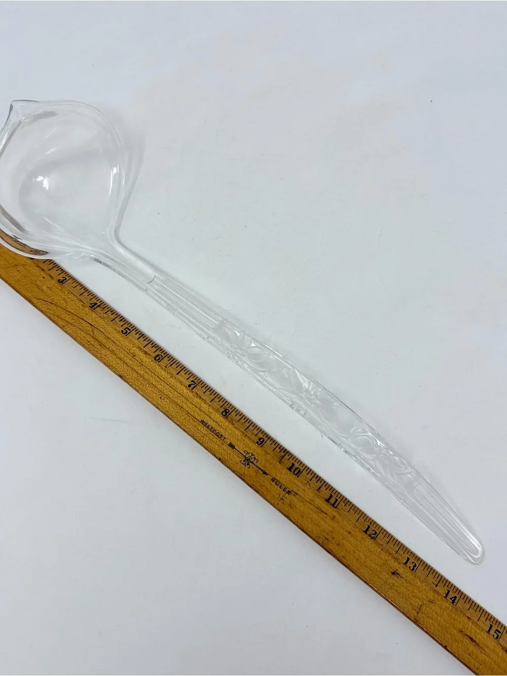 Regaline Clear Plastic 2pc Extra Large Mixing Bowl Serving Bowl 14” & Ladle USA